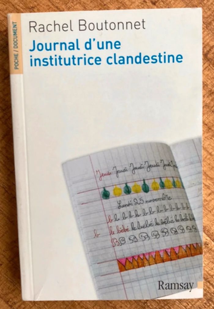 Journal d’une institutrice clandestine - Rachel Boutonnet
