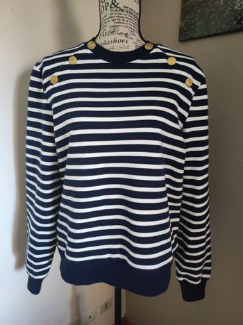 Pull marin La redoute taille M en coton