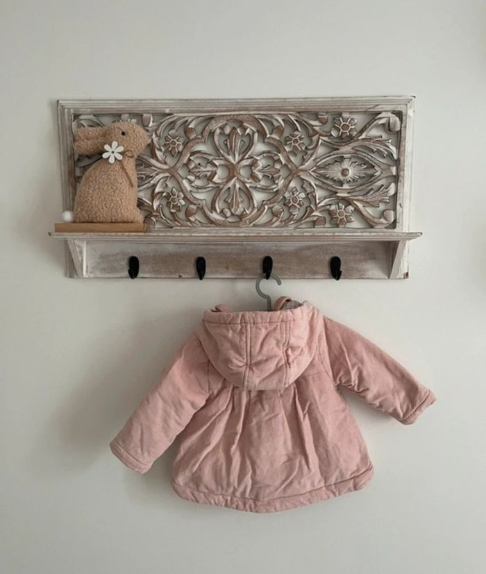 Manteau d’hiver en velours côtelé, bébé fille 6 mois, okaidi, en très bon état ! - photo numéro 3