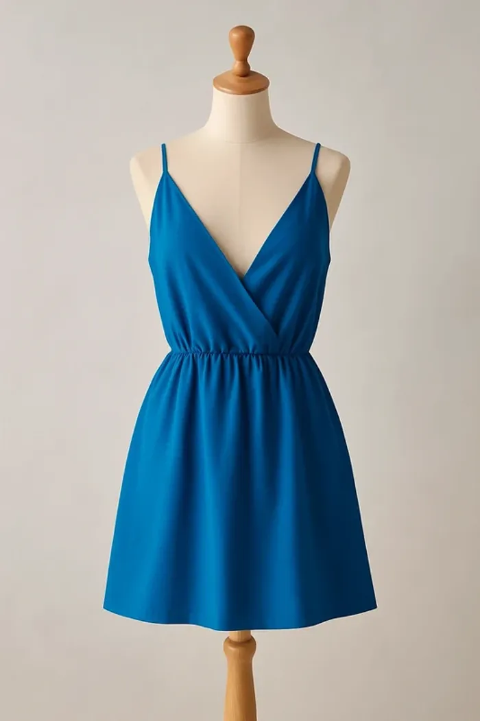 Jolie robe courte bleu roi, parfaite pour l’été !