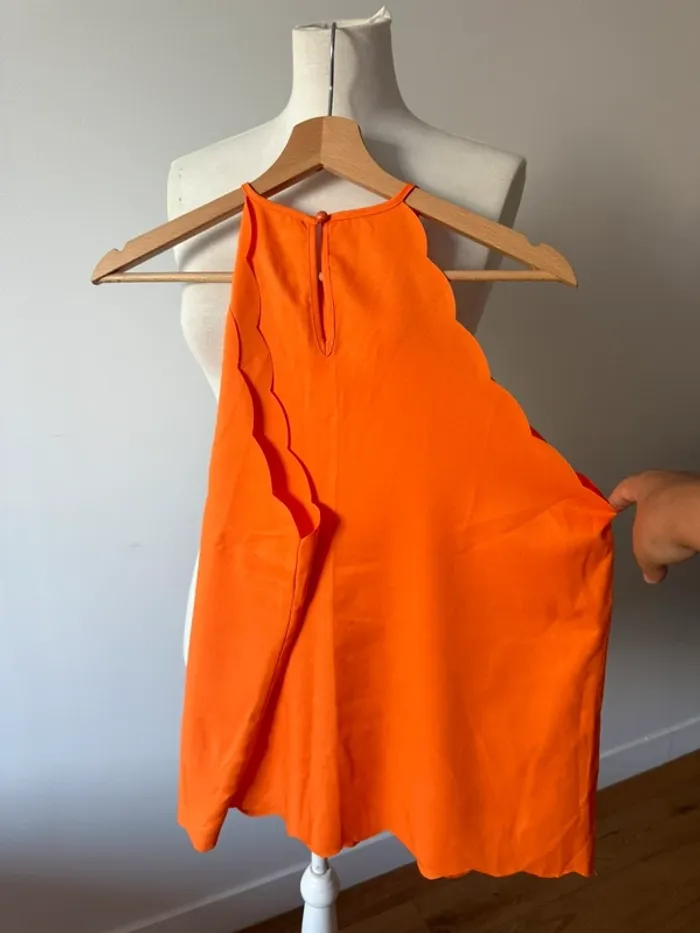 Magnifique débardeur XL/42 orange - photo numéro 4