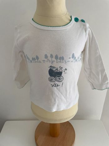 Sweat-shirt petit bateau bébé