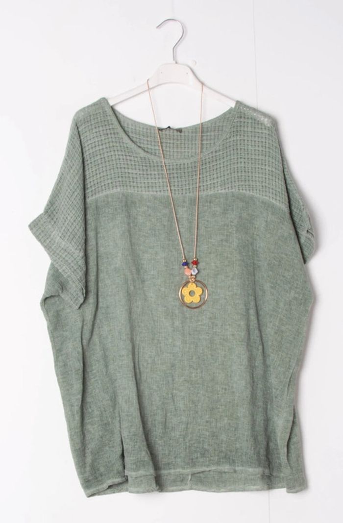 Top lin et coton mélangé - photo numéro 2
