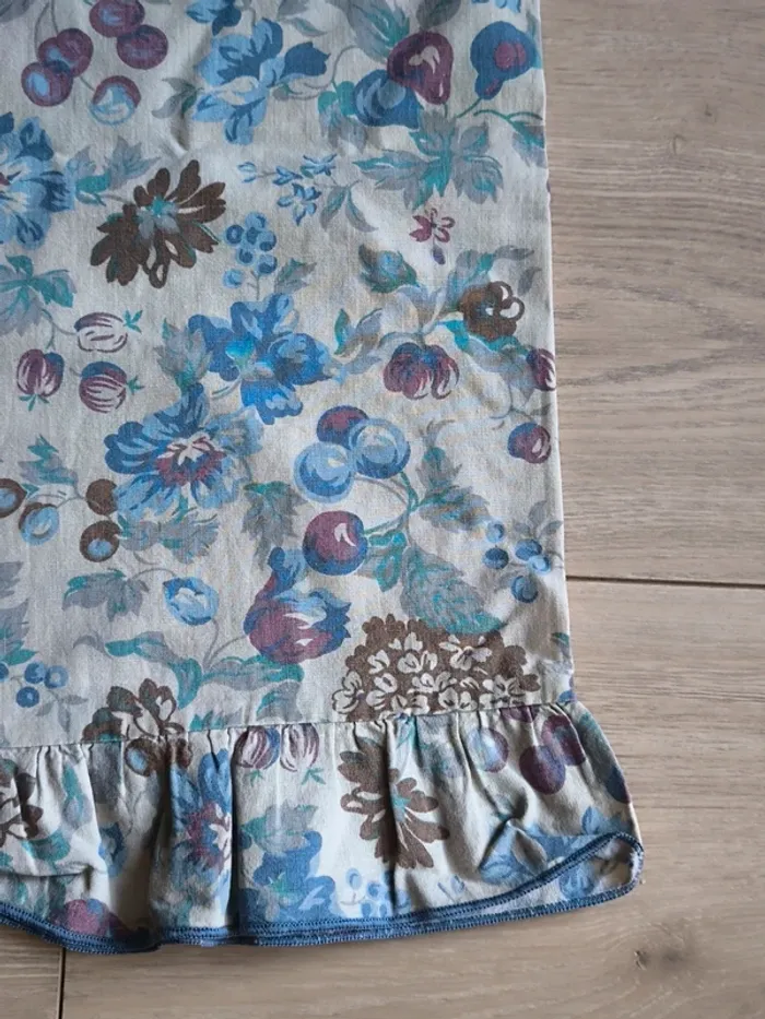 Taie de traversin vintage motif floral 167 X 42 cm - photo numéro 7