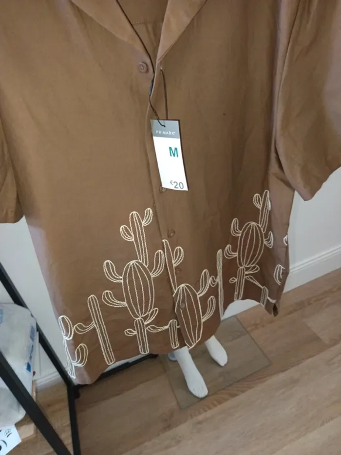 Magnifique chemise marron Primark taille M neuve - photo numéro 2