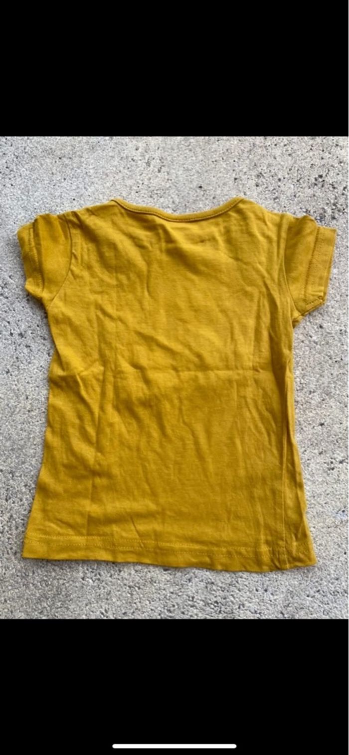 Tee shirt moutarde et corail - photo numéro 3