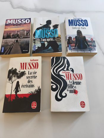 Lot de 5 livres de Guillaume Musso
