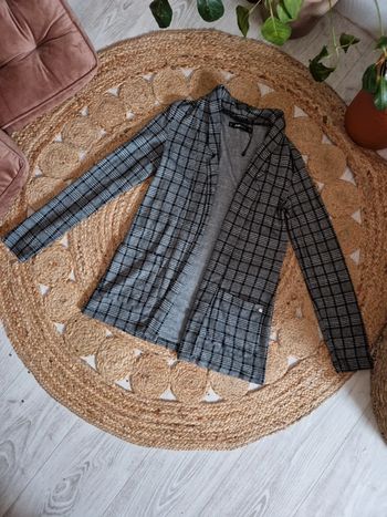 Veste blazer souple ouvert motif pied de poule New Yorker 🪐Taille S🪐