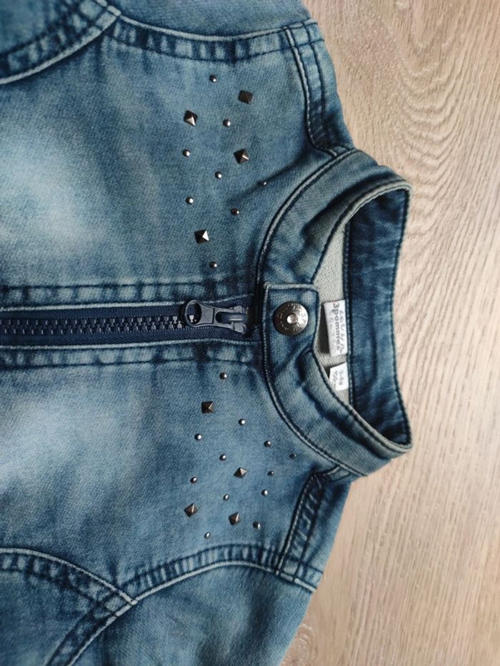 Veste en jeans fille 4 ans - photo numéro 2