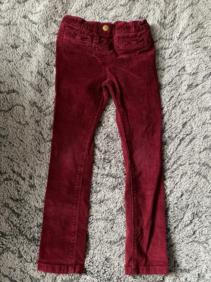 Pantalon en velours rouge Sergent Major - 5 ans