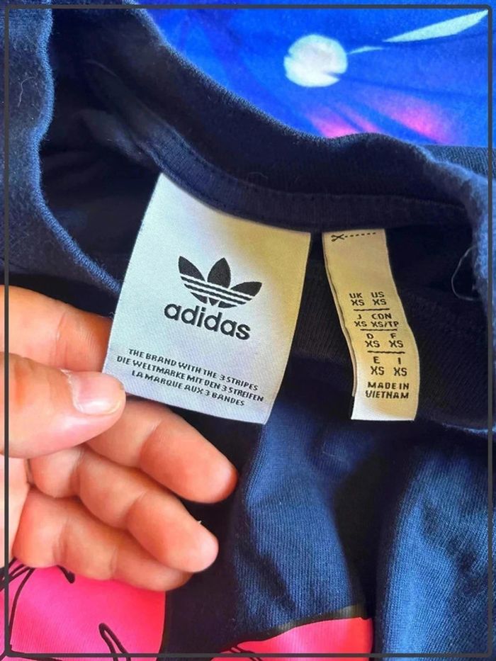 T shirt imprimée adidas taille xs - photo numéro 3