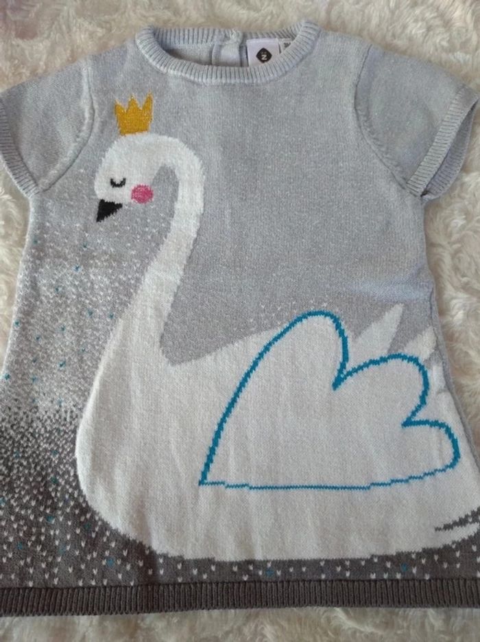 Robe Pull Fille 3 mois Cygne Z Grain de blé - photo numéro 6