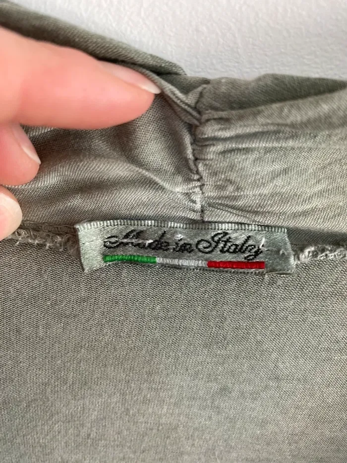 Blouse manche 3/4 verte made in Italy - photo numéro 6