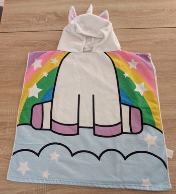 Poncho fille licorne