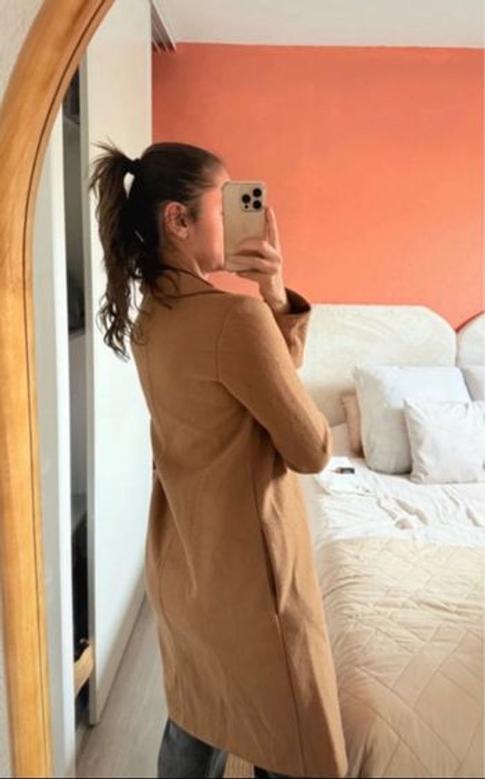 Manteau long Zara marron - photo numéro 2