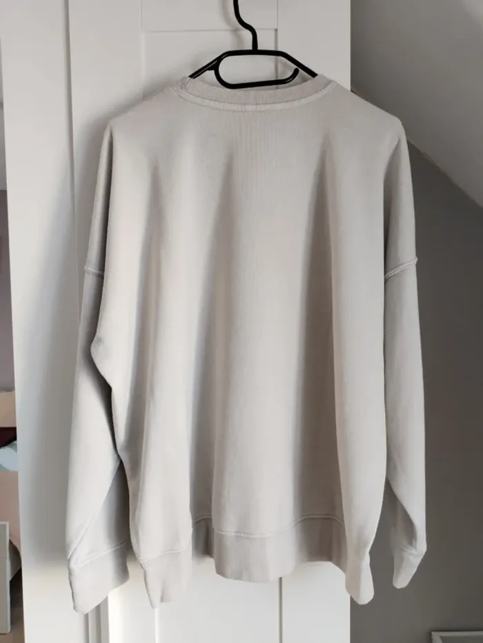 Sweat large couleur gris crème - photo numéro 2