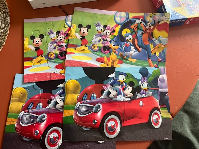 Puzzle x 2 Mickey Mouse  Ravensburger  3 ans - photo numéro 3