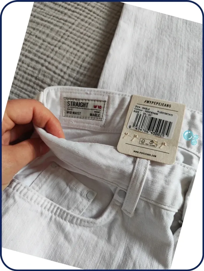 Jeans Pepe jeans femme / blanc - photo numéro 3