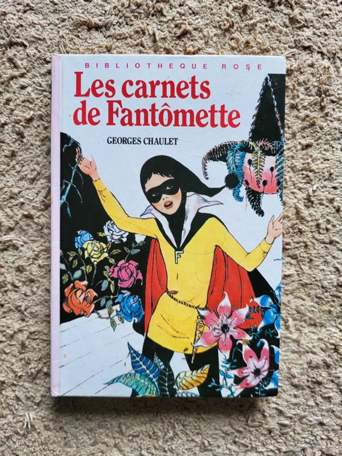 Livre vintage Les Carnets de Fantômette - Georges Chaulet (1976, Bibliothèque Rose)