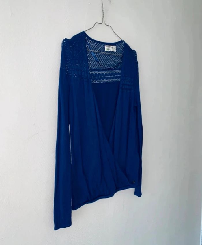 Blouse bleu femme taille 38 - photo numéro 3