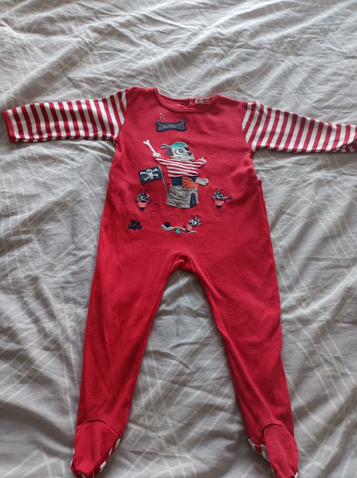 Pyjama coton DPAM taille 18 mois - photo numéro 2