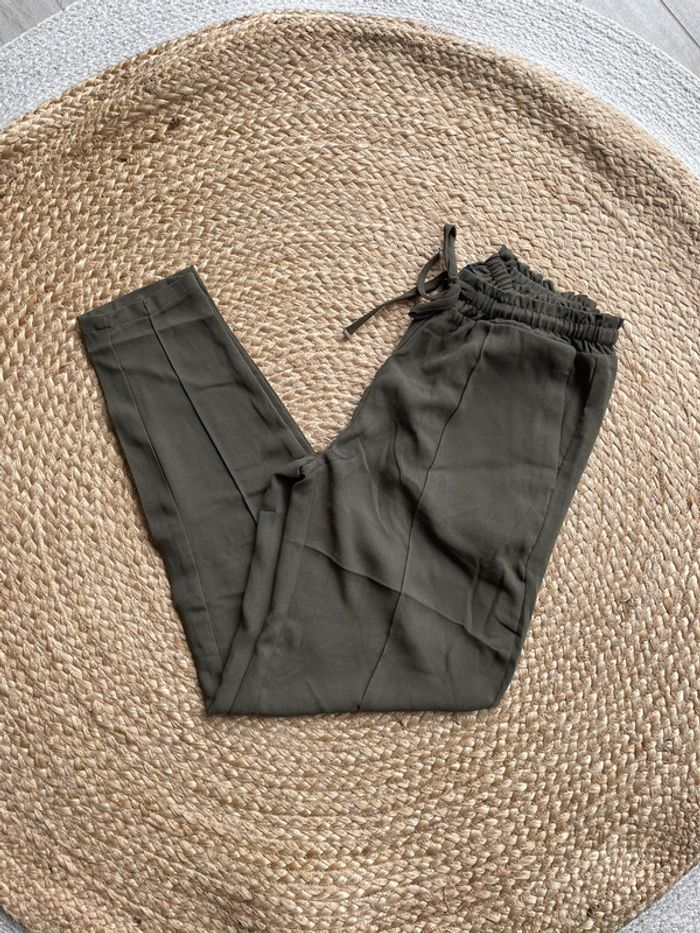 Pantalon fluide kaki 34 Kiabi