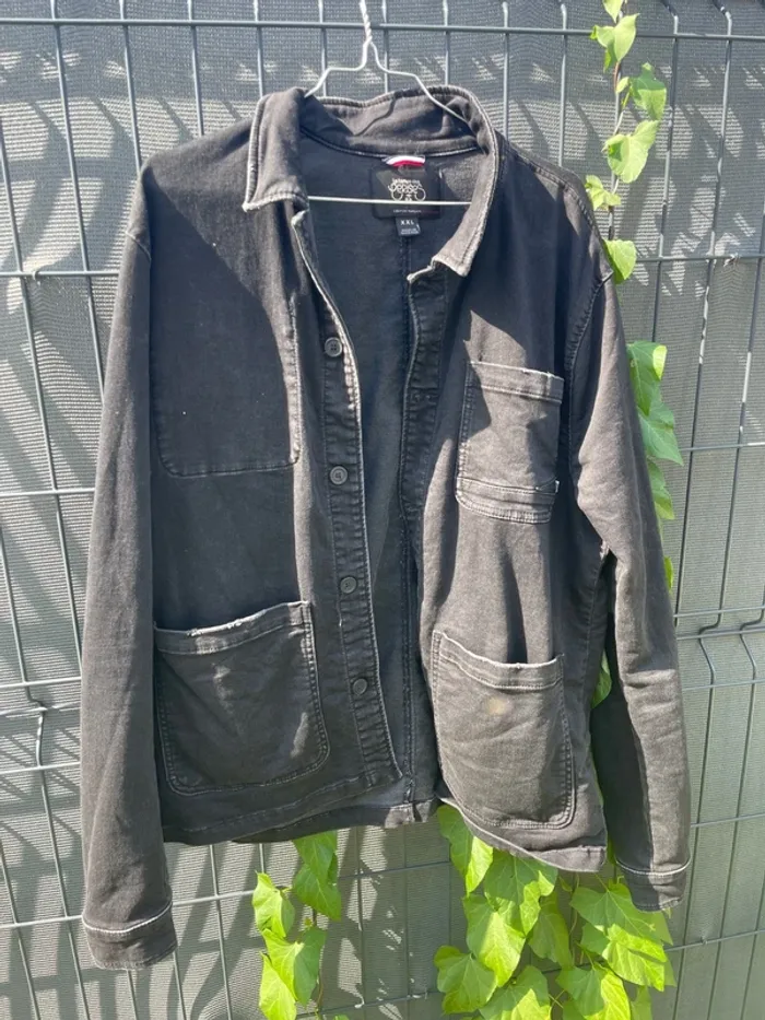 Veste en jean noir délavé Le Temps des Cerises – Style d’origine - photo numéro 5
