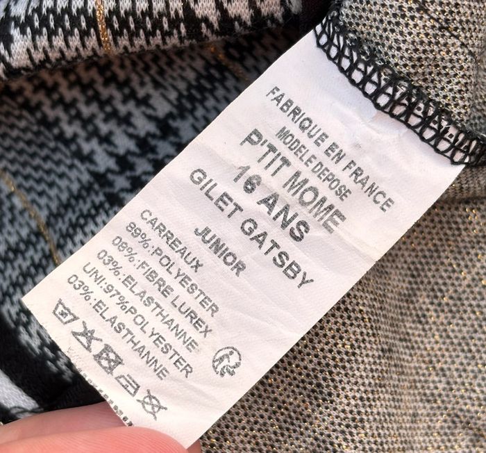 Gilet Gatsby zippé 16ans de P’tit Môme - photo numéro 5