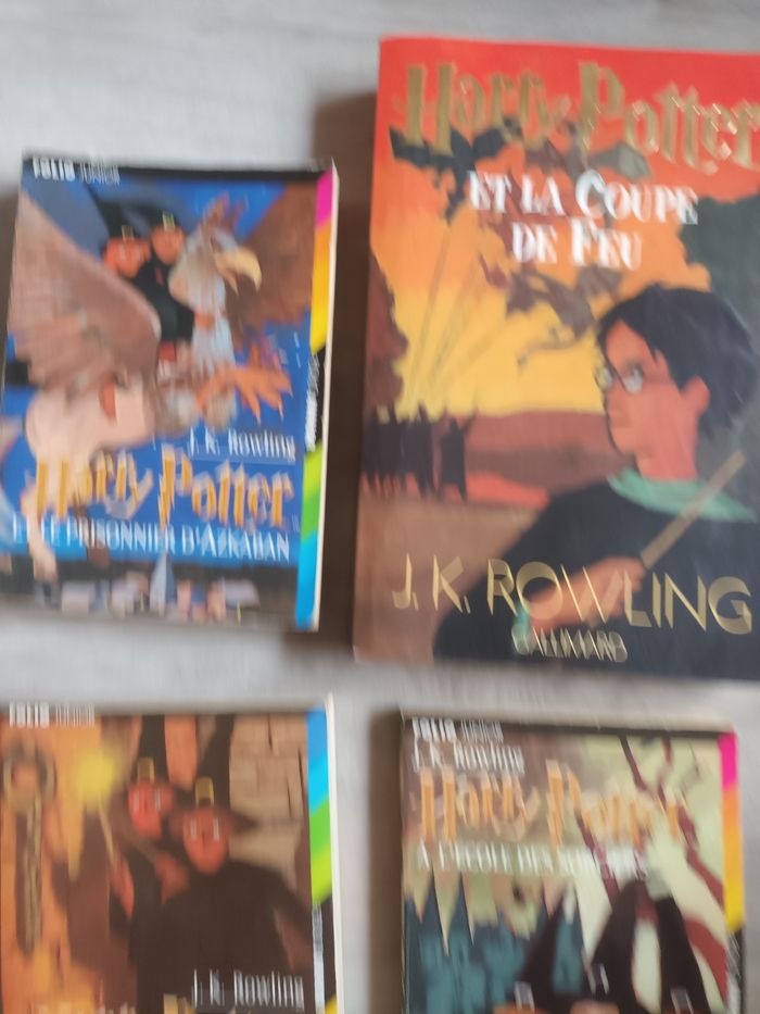 Lot de 4 livres harry potter tome 1 2 3 4 - photo numéro 2