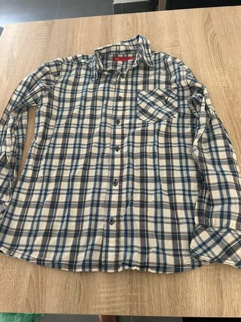 Chemise manche longue à carreaux taille M