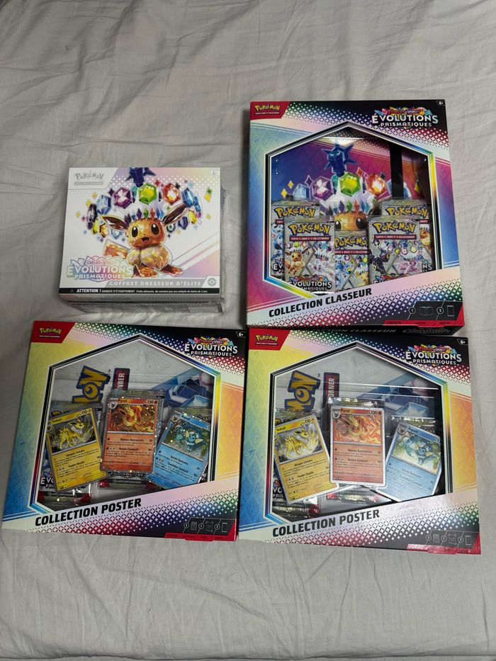 Lot de coffret Pokémon évolutions prismatiques