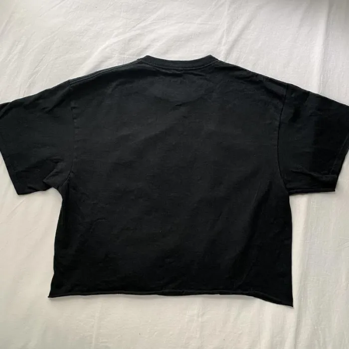 Betty Boop Black Cropped Biker Tee - photo numéro 2