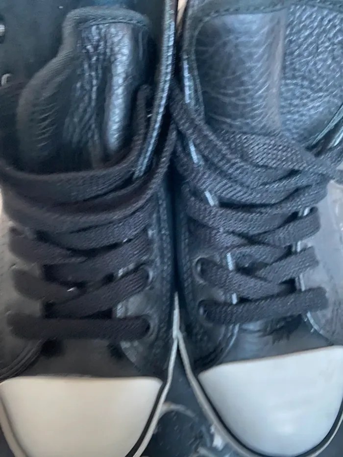 Converse All Star montantes – Cuir noir – Taille 36 EU - photo numéro 9