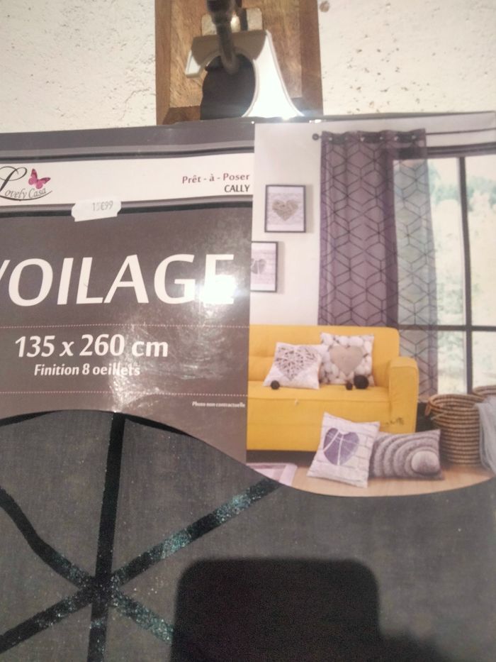 Voilage Cally gris 140x240 - photo numéro 2