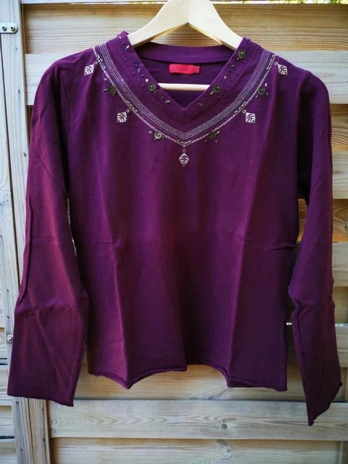 T-shirt manche longue en 42/44