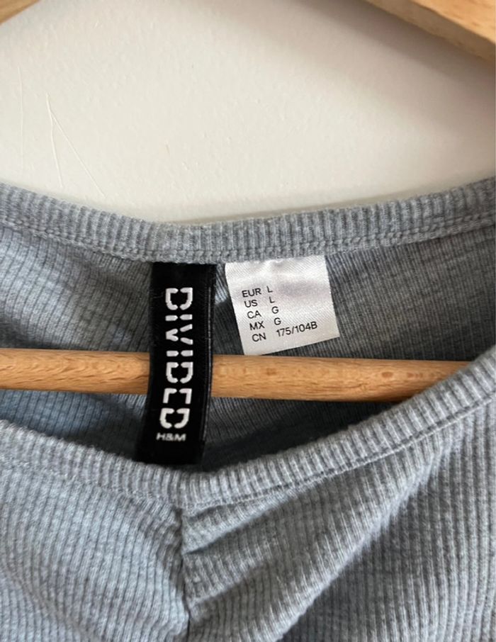 Robe grise moulante H&M - photo numéro 4