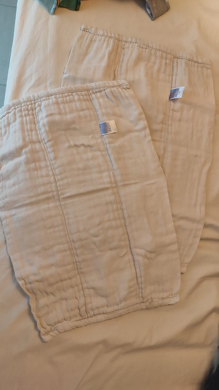 3 couches lavables Bambino Mio T1 + 8 inserts absorbant coton Bambino Mio TU - photo numéro 5