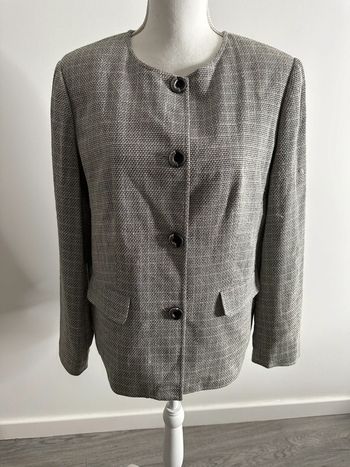 Blazer en tweed gris Daxon T44 XXL
