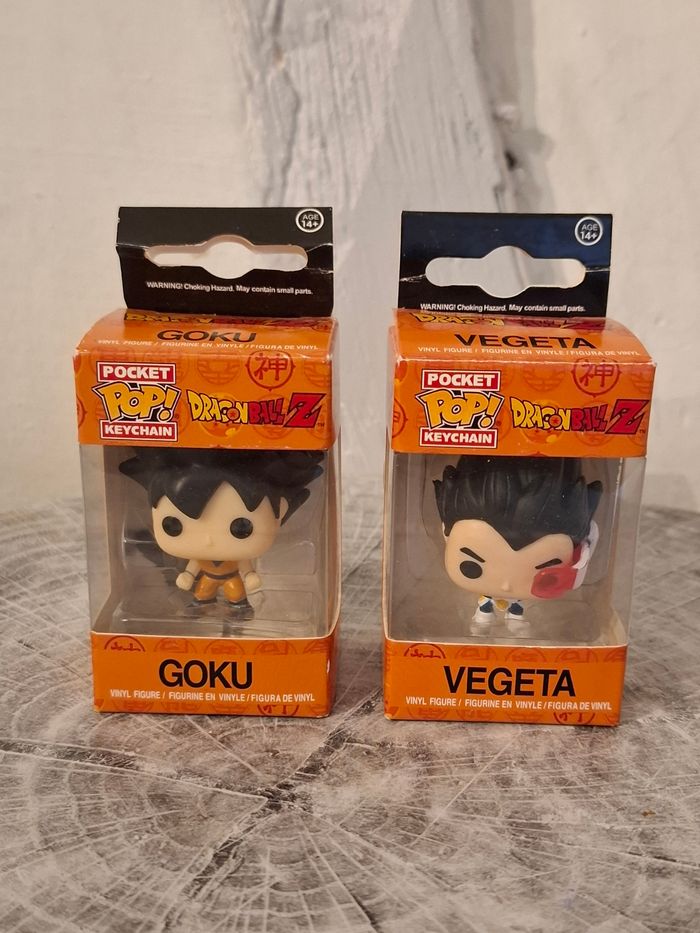 Figurines Porte-clés Dragon Ball Z Goku et Vegeta