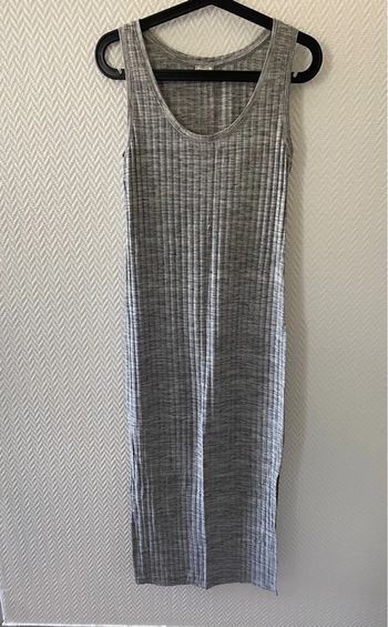 Robe longue fendu des deux côtés grises Pimkie S
