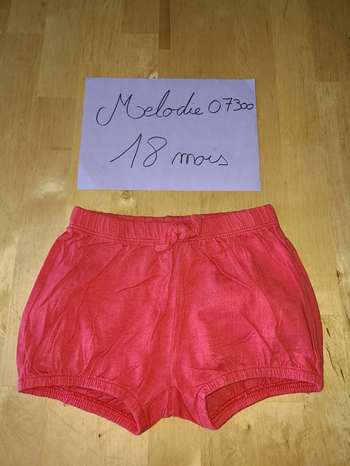 short rouge kiabi 18 mois