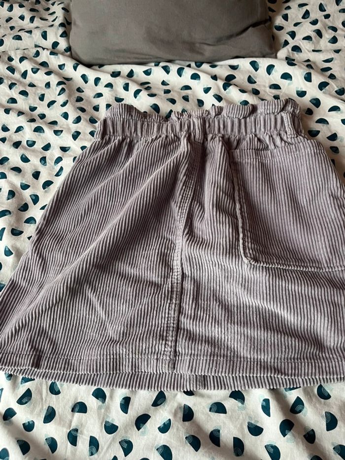 Jupe courte effet velours