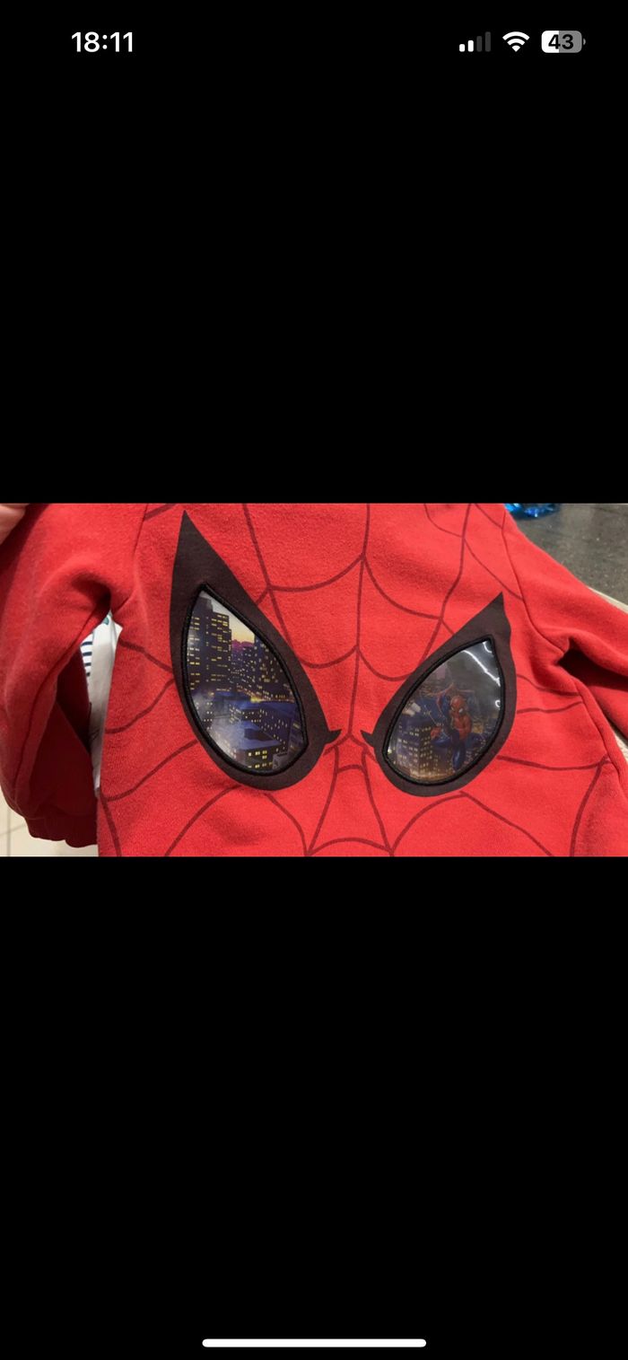 Pull Spiderman /Marvel 92 cm - photo numéro 2