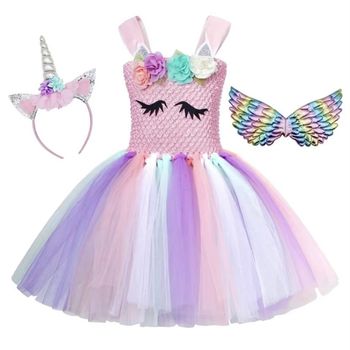 Déguisement licorne bustier rose et ces accessoires Taille 3-6ans