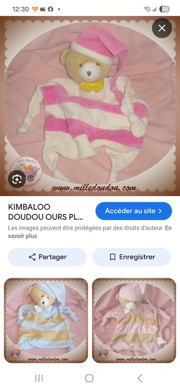 Doudou kimbaloo 