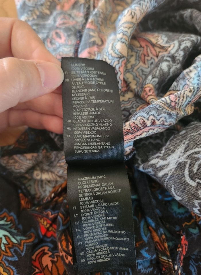 combi short à motifs multicolore excellent état Taille 40 H&M  viscose - photo numéro 5