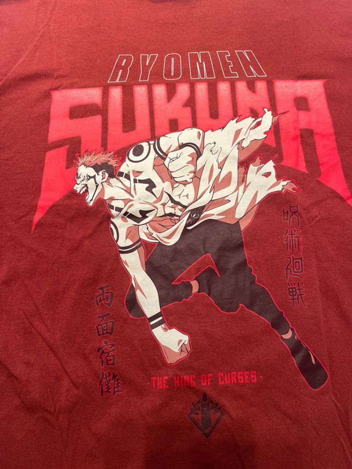 TEE shirt jujutsu kaisen ryomen sukuna collab celio - photo numéro 4
