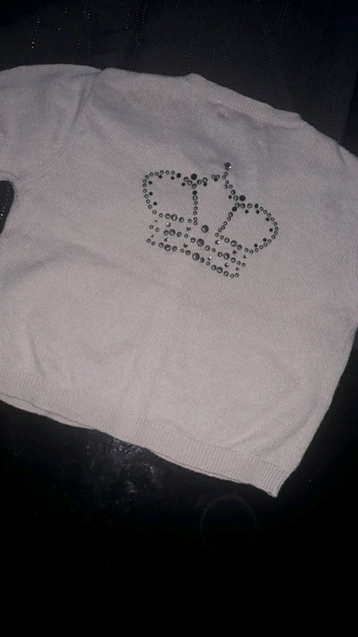 Petite veste laine lilas IKKS - photo numéro 3