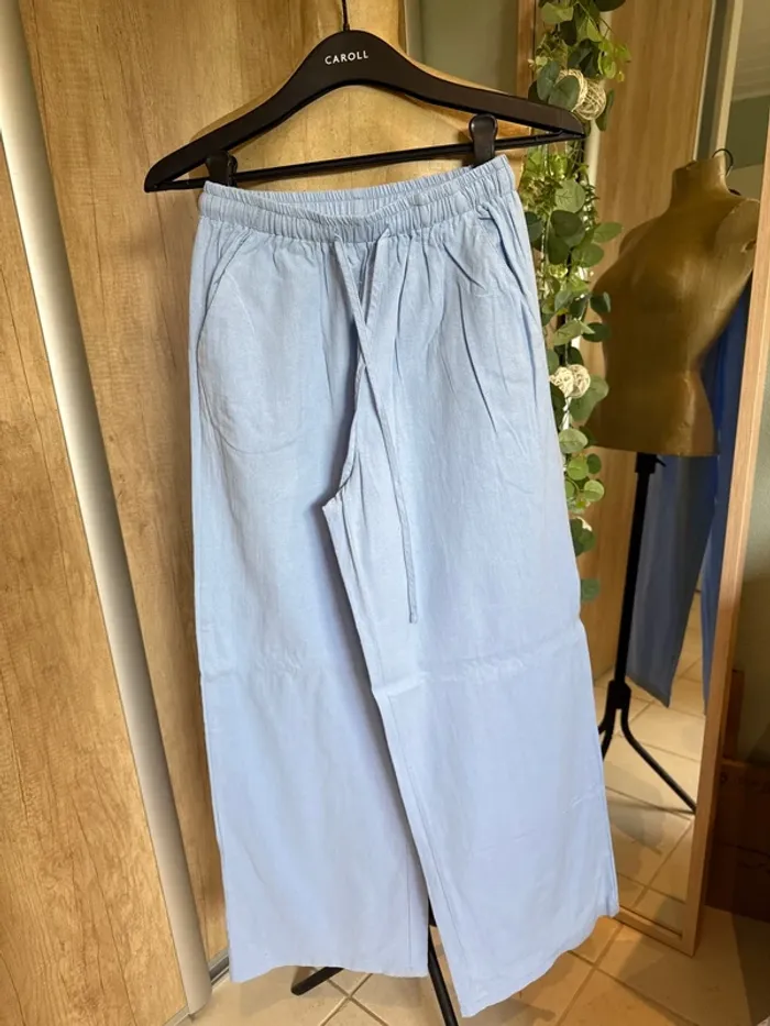 Pantalon large en coton femme