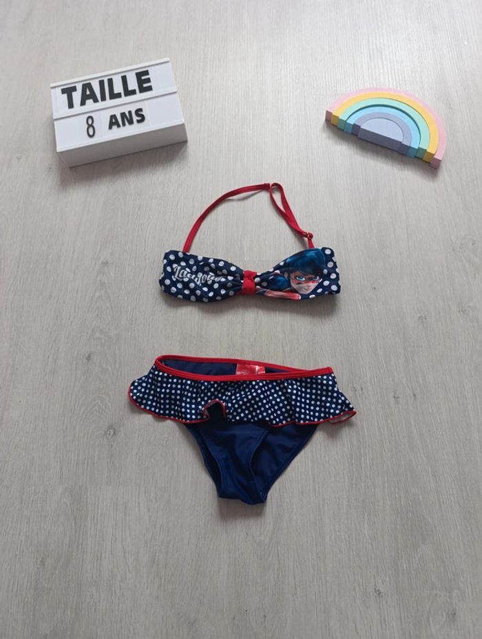 Maillot de bain 2 pièces miraculous 8ans